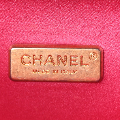 Chanel Lambskin Chocolate Bar Lock Clutch Bag Pink 6 of 10