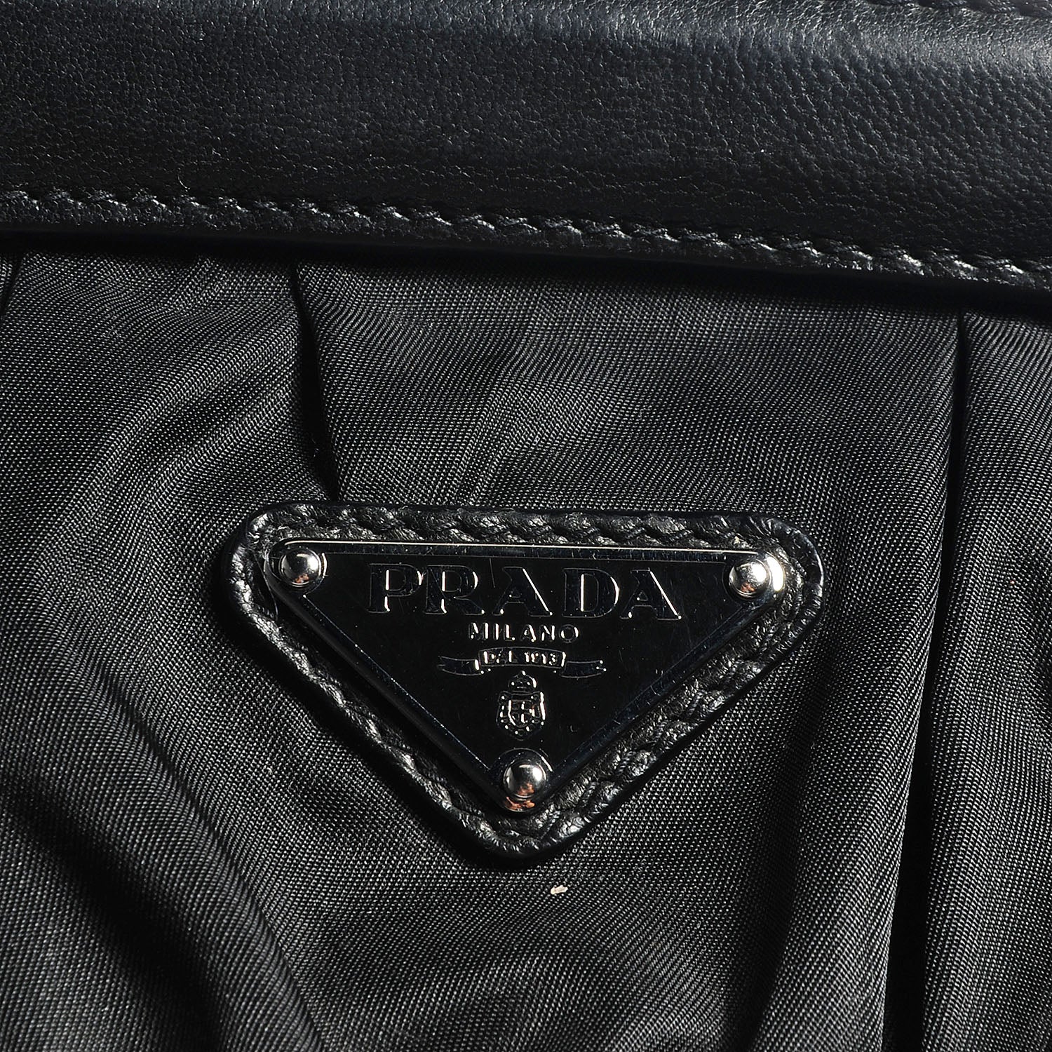 Prada Tessuto Nylon Gaufre Tote Nero Black 8 of 8