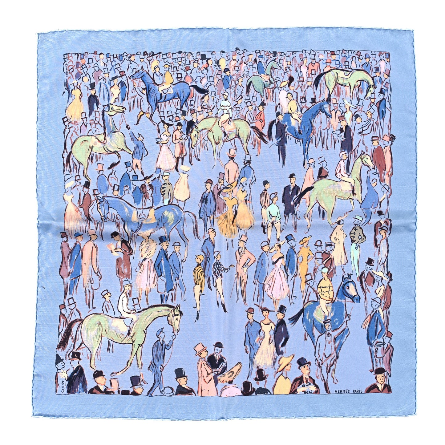 Silk Paddock Scarf Pocket Square