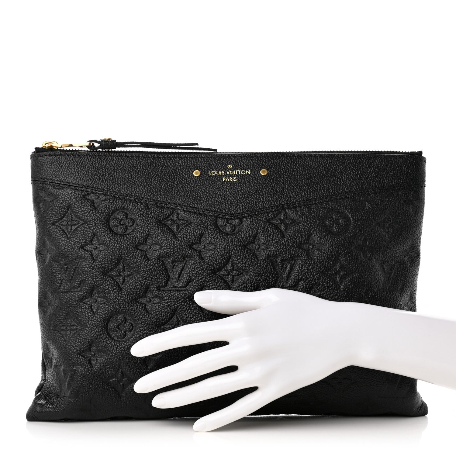 Louis Vuitton Empreinte Daily Pouch Black 2 of 11