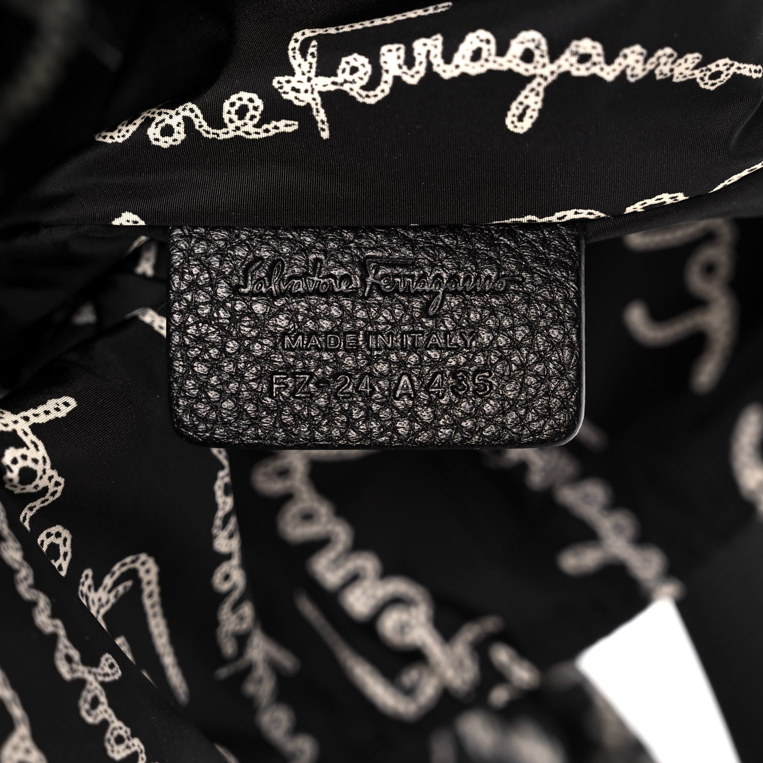 Salvatore Ferragamo Nylon All Over Printed Logo Tote Black 8 of 14