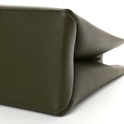 Louis Vuitton Grained Calfskin Lockme Shopper Kaki 10 of 13