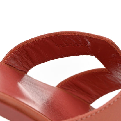 Hermes Chevre Oran Sandals 36 Rouge Blush 6 of 11