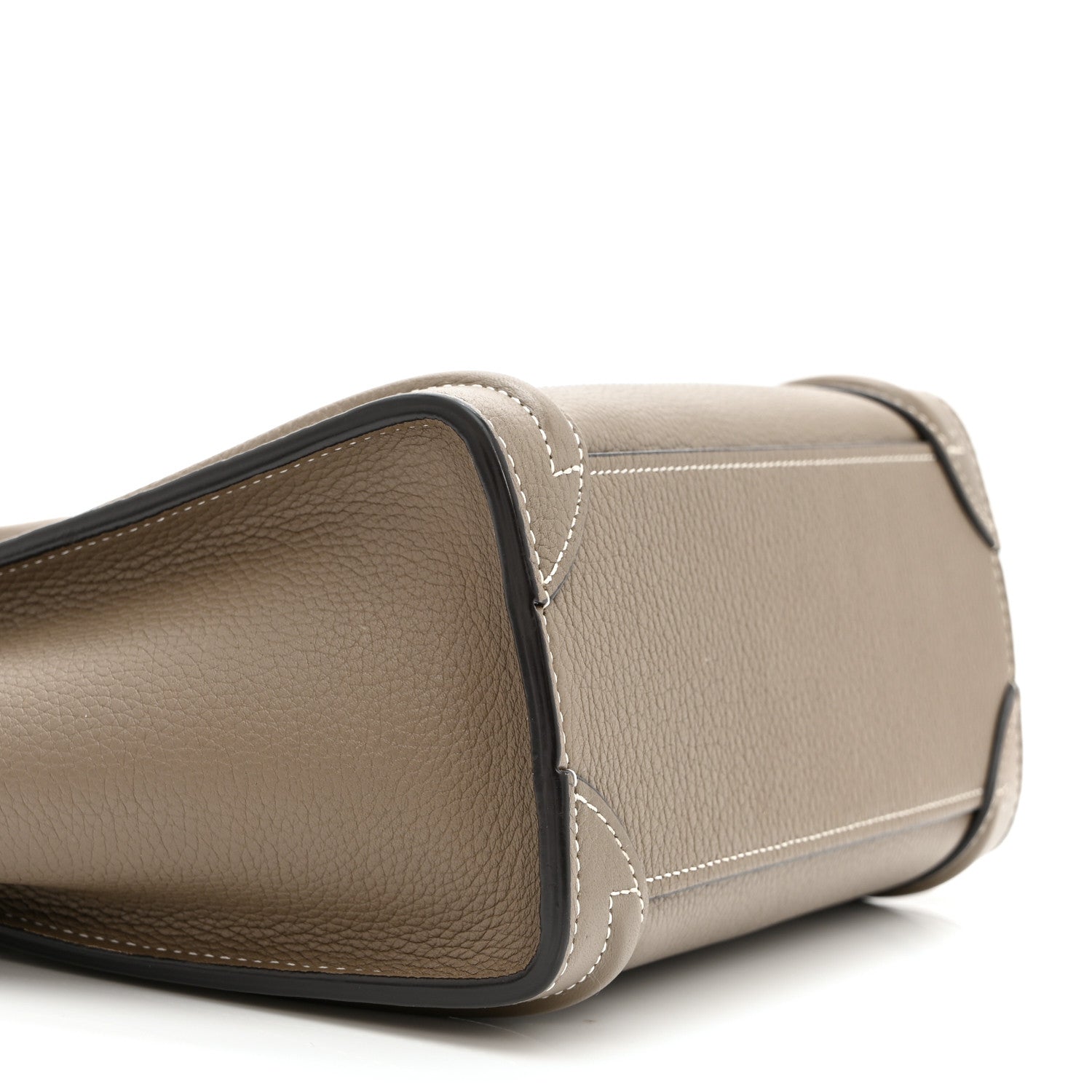 Celine Drummed Calfskin Nano Luggage Souris 10 of 11