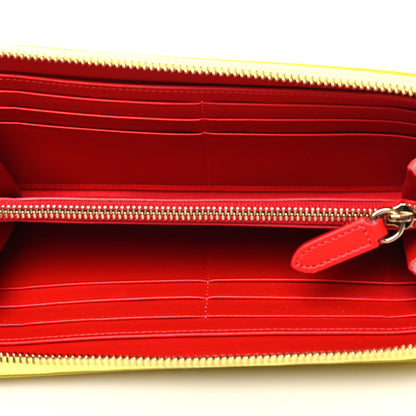 Christian Louboutin Calfskin Panettone Spiked Zip Around Wallet Yellow 5 of 10