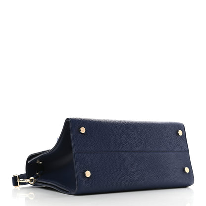 Christian Dior Bullcalf Medium Diorever Flap Navy 3 of 7