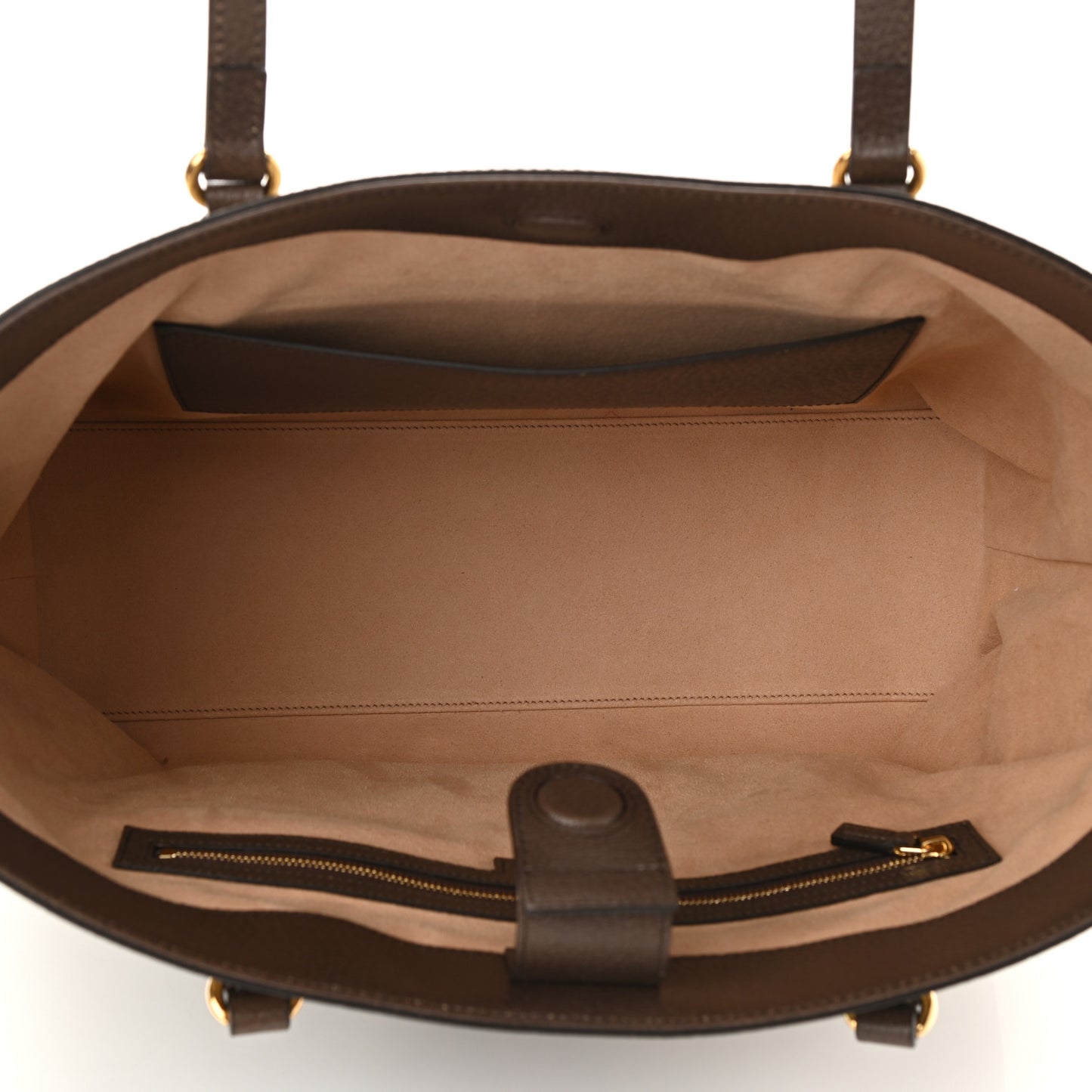 GG Supreme Monogram Medium Ophidia Shopping Tote Brown