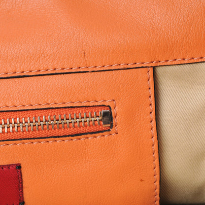 Valentino Garavani Vitello Small Rockstud Tote Orange 9 of 13
