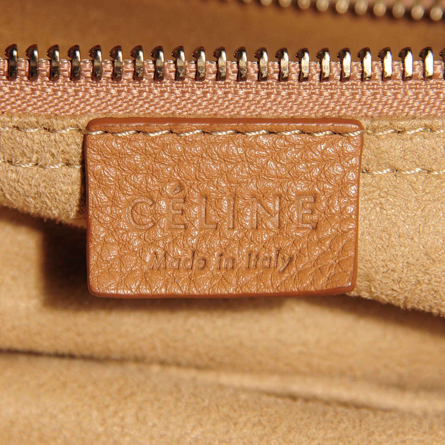 Celine Pebbled Calfskin Mini Luggage Camel 6 of 8