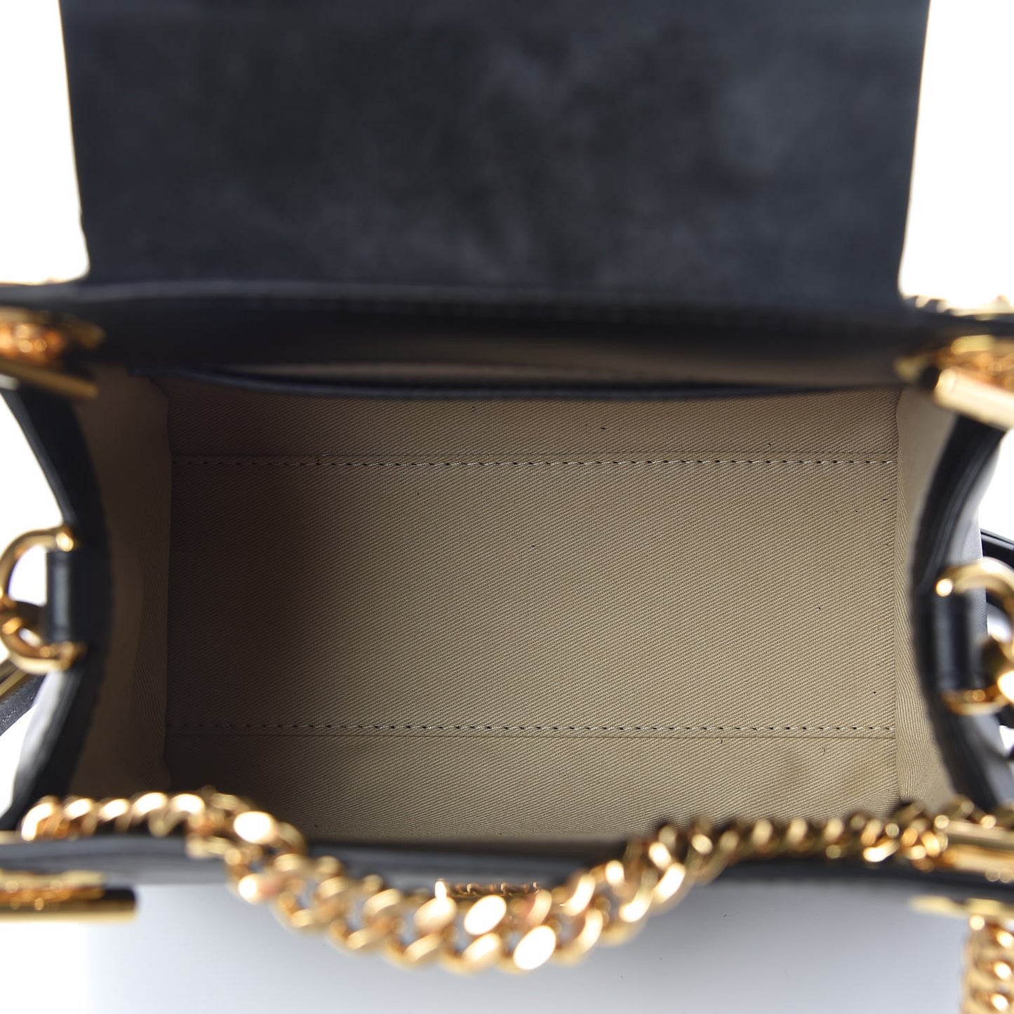 Shiny Calfskin Mini Annie Shoulder Bag Black