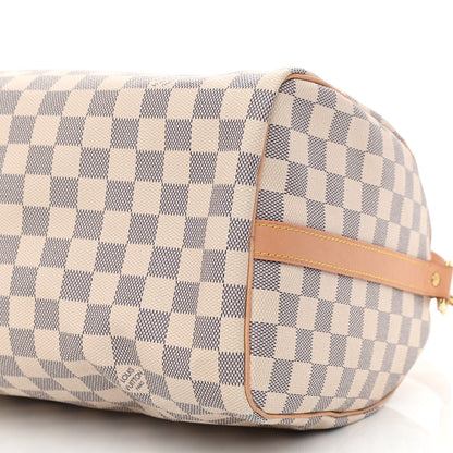 Louis Vuitton Damier Azur Speedy Bandouliere 30 9 of 10