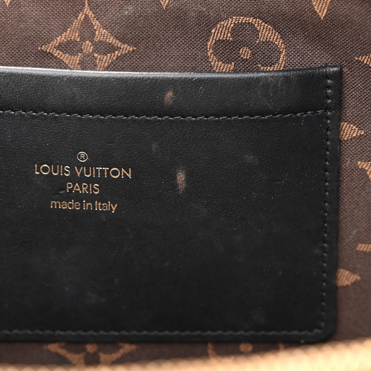 Louis Vuitton Calfskin Monogram Embossed Utility Crossbody Black 11 of 12
