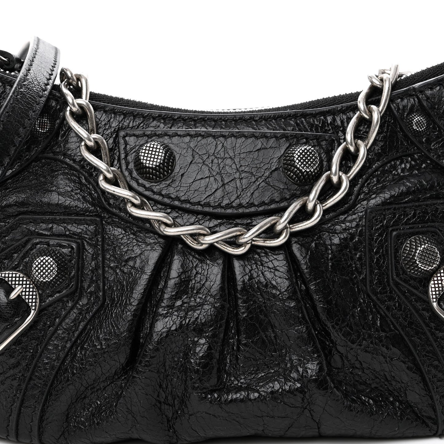 Agneau Arena Le Cagole Mini Purse With Chain Black
