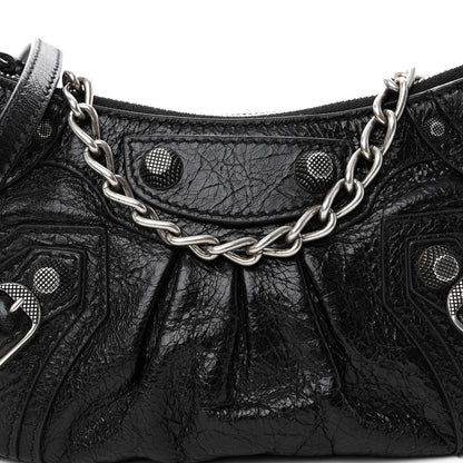 Balenciaga Agneau Arena Le Cagole Mini Purse With Chain Black 7 of 9