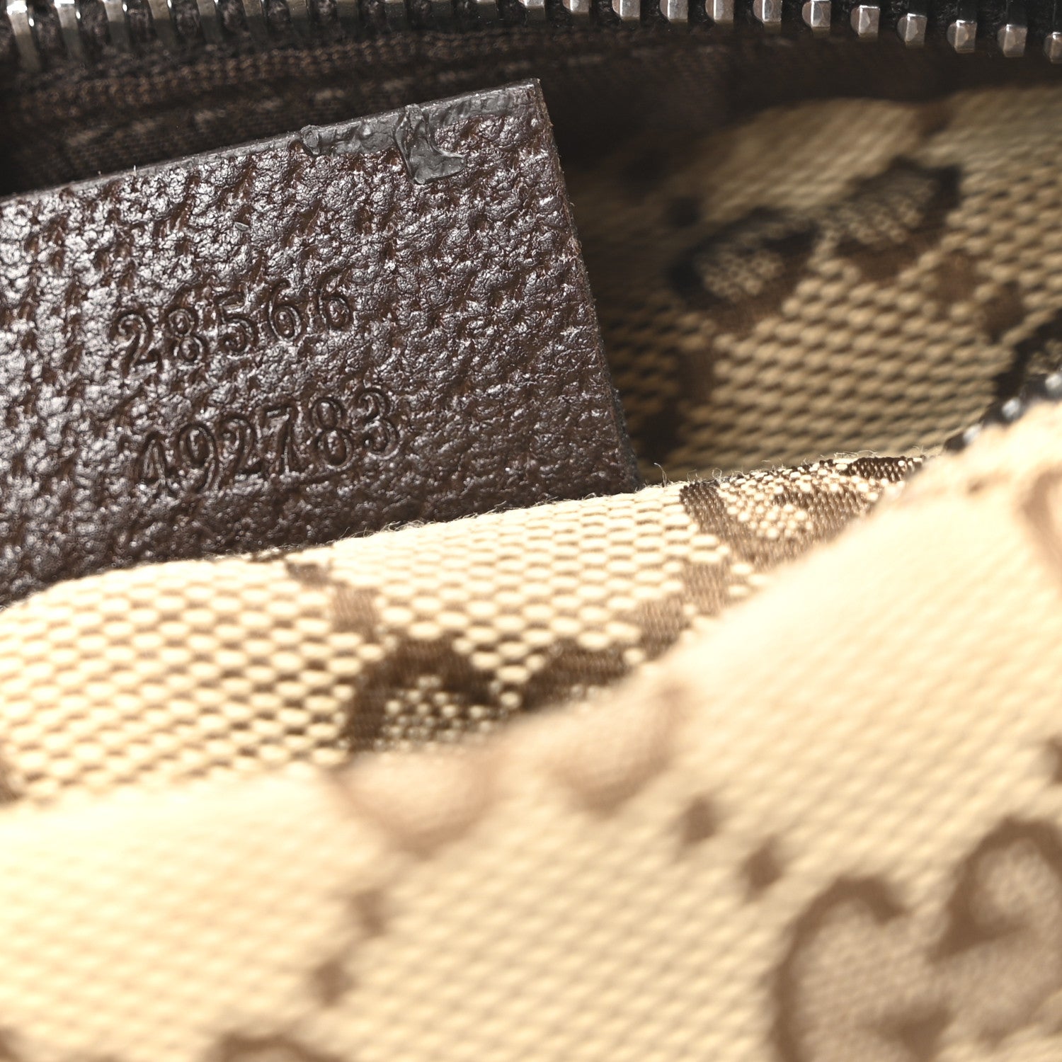 Gucci Monogram Web Belt Bag Dark Brown 7 of 10