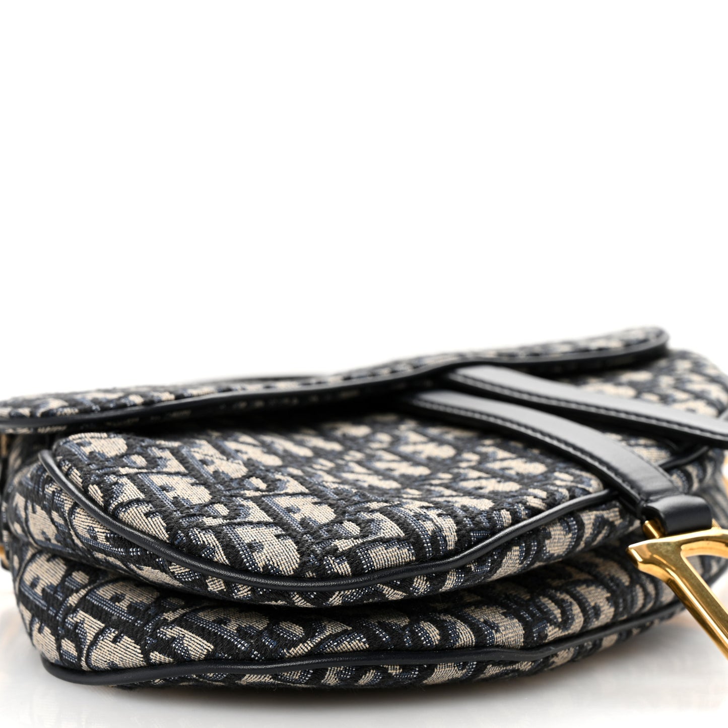 Oblique Saddle Bag With Strap Blue