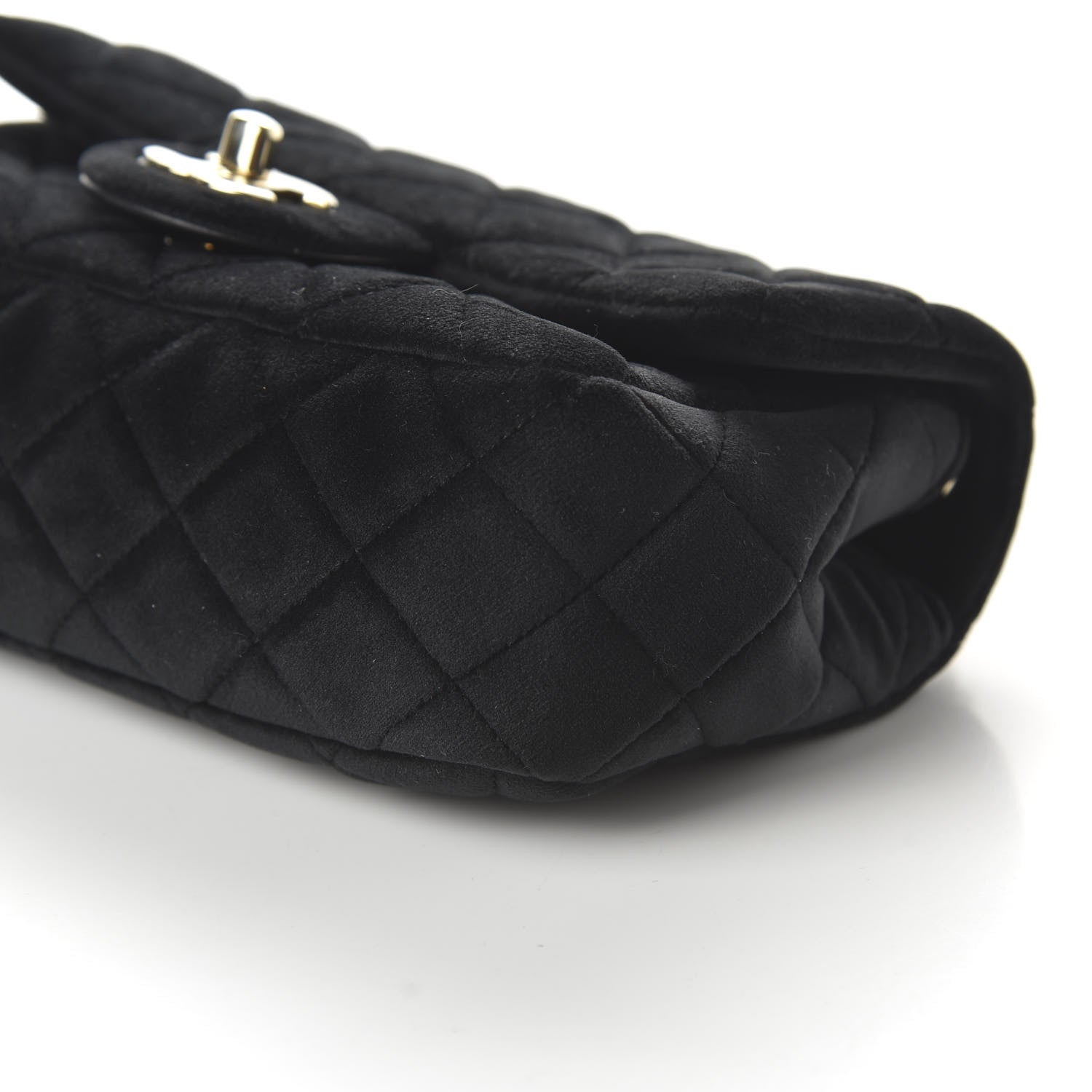Chanel Velvet Quilted Mini Rectangular Pearl Crush Flap Black 6 of 11