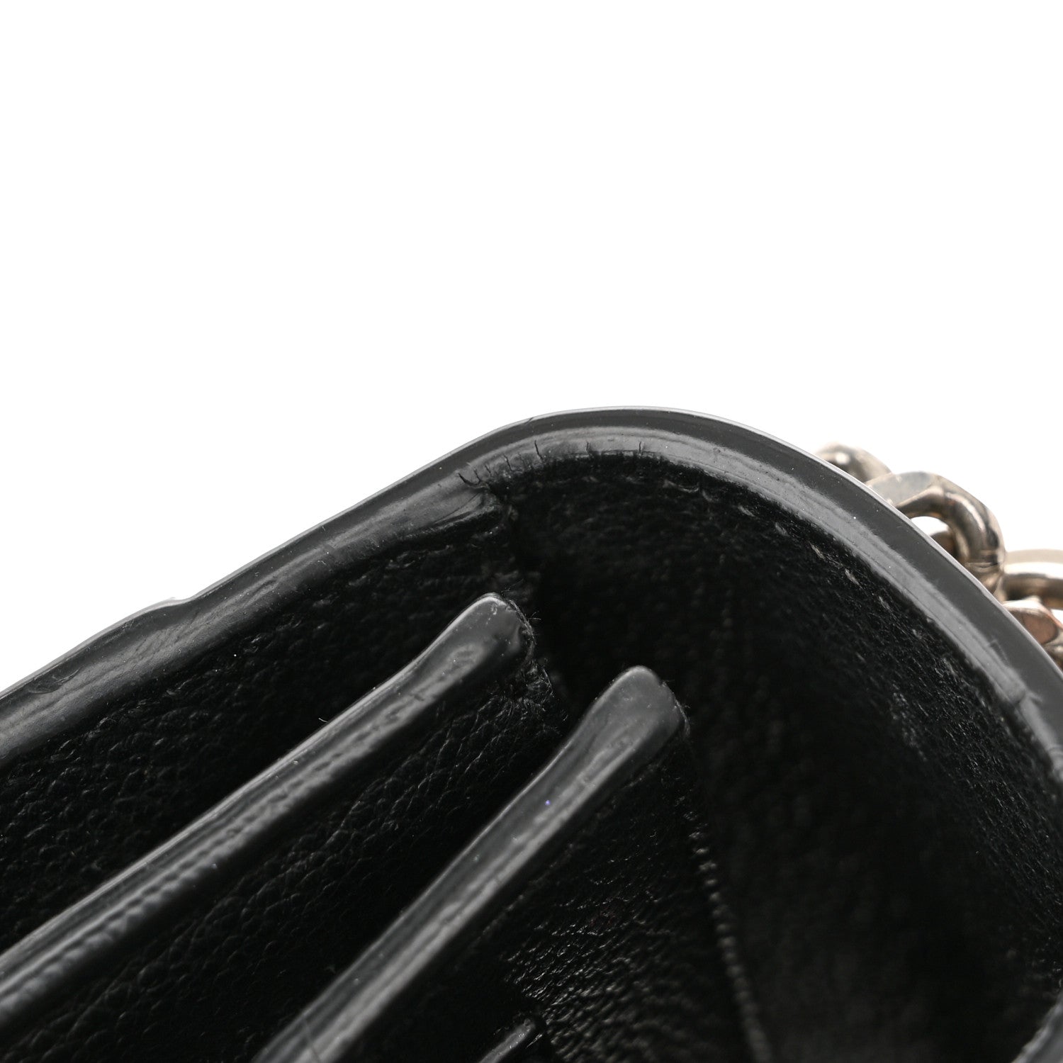 Saint Laurent Grained Calfskin Small Monogram Sunset Black 16 of 16