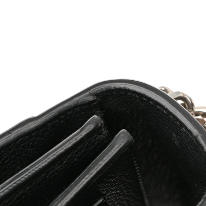 Saint Laurent Grained Calfskin Small Monogram Sunset Black 16 of 16