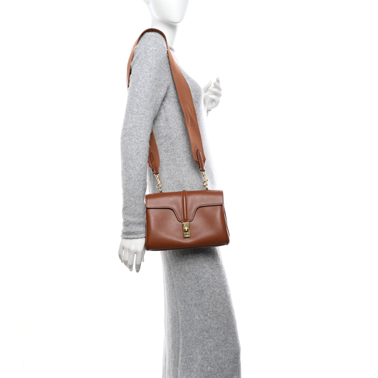 Smooth Calfskin Teen 16 Crossbody Bag Soft Tan