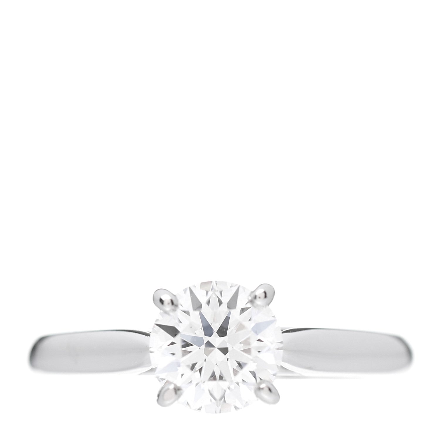 Cartier Platinum Diamond 1.03ct 1895 Solitaire Engagement Ring 50 5.25 1 of 6