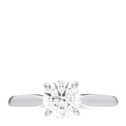 Cartier Platinum Diamond 1.03ct 1895 Solitaire Engagement Ring 50 5.25 1 of 6