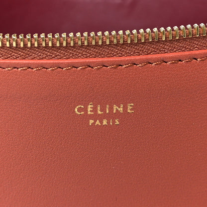 Celine Lambskin Bi-Color Solo Clutch Pouch Terracotta 6 of 10