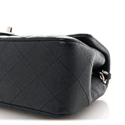 Chanel Caviar Quilted Mini Rectangular Flap Navy 9 of 10