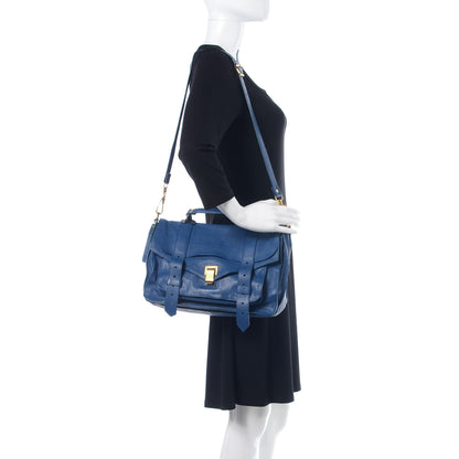 Proenza Schouler Lambskin Medium PS1 Satchel Royal Blue 3 of 14