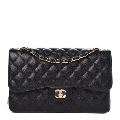 Chanel Caviar Quilted Jumbo Double Flap Black 1 of 8