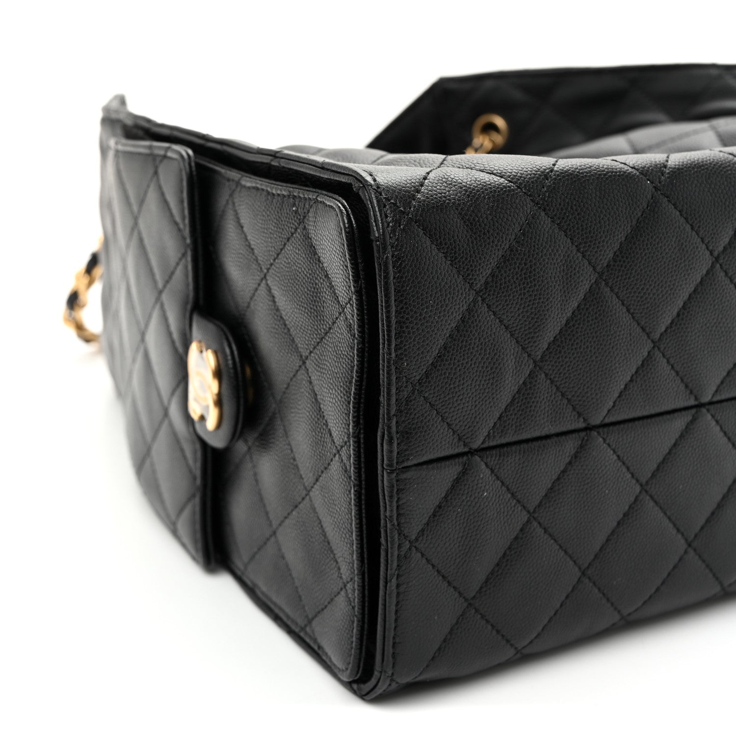Chanel Caviar Quilted Medium Chanel 25 Handbag Black 10 of 12