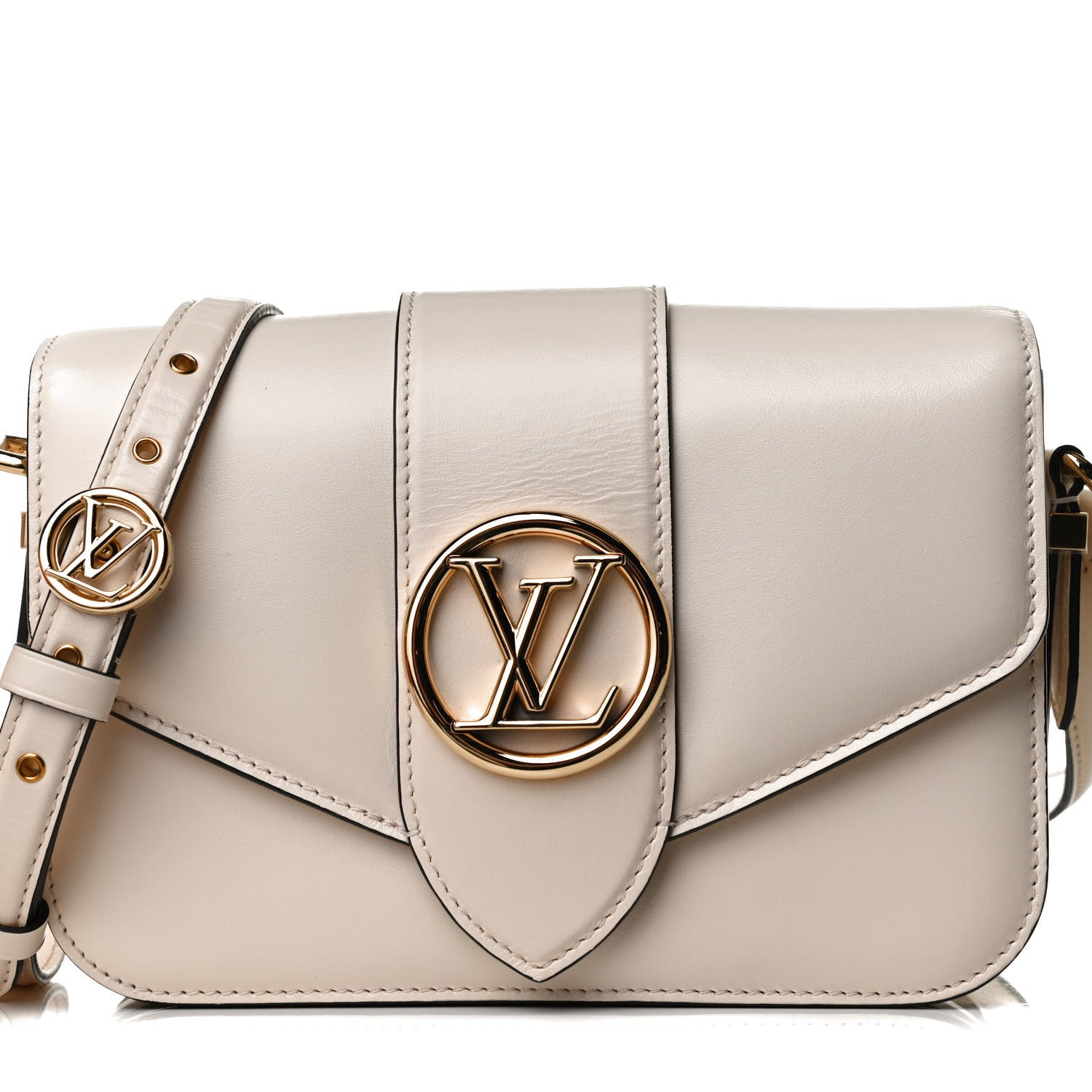 Louis Vuitton Smooth Calfskin LV Pont 9 Cream 13 of 14