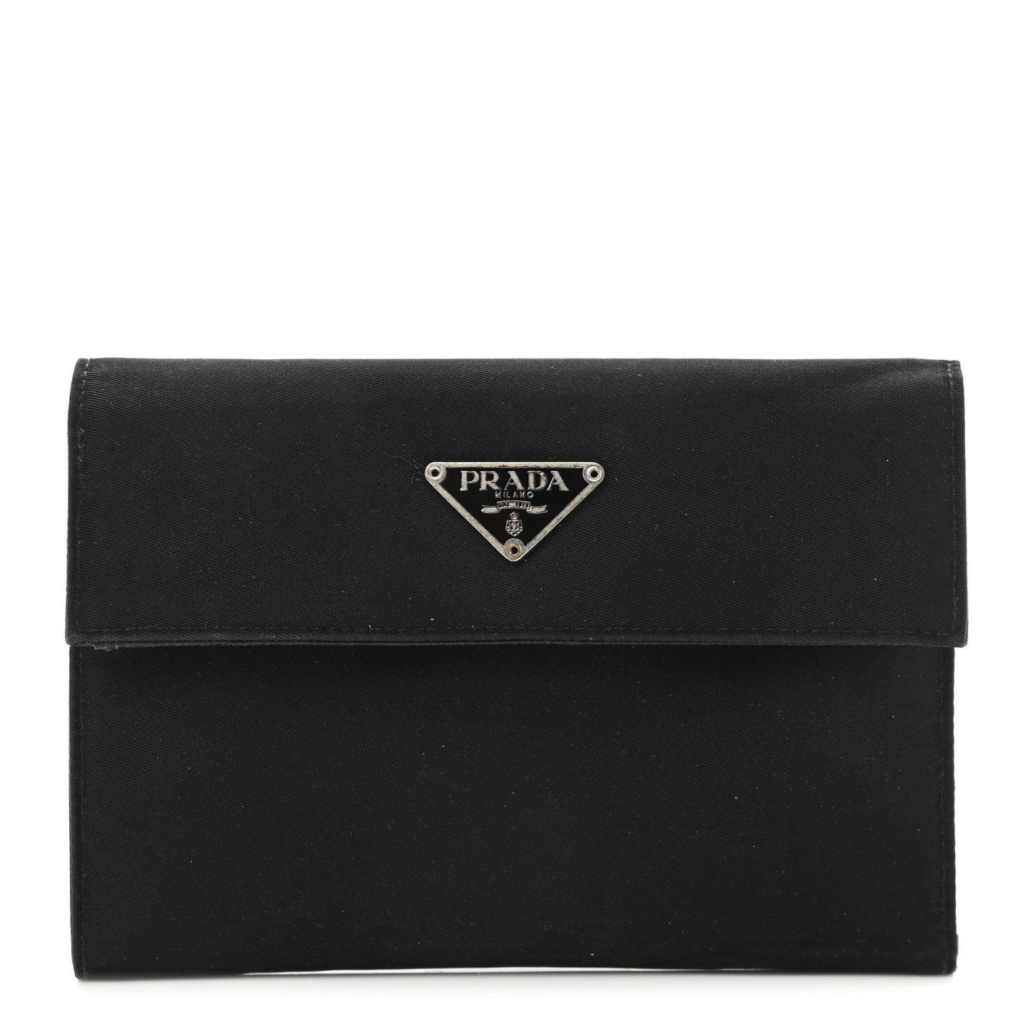 Tessuto Nylon Saffiano Wallet Black