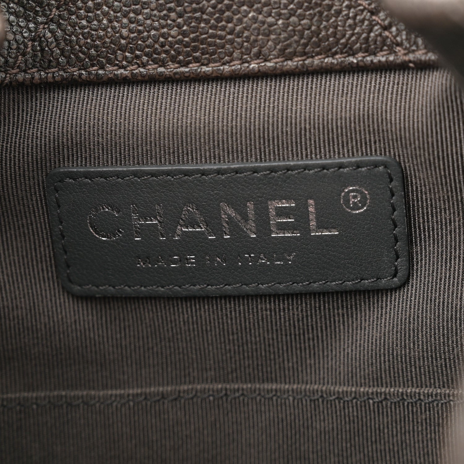 Chanel Metallic Grained Goatskin Gabrielle Backpack Dark Silver Gold 6 of 10