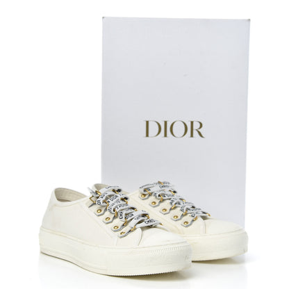 Christian Dior Canvas Walk'n Dior Low Top Sneakers 37.5 White 11 of 11