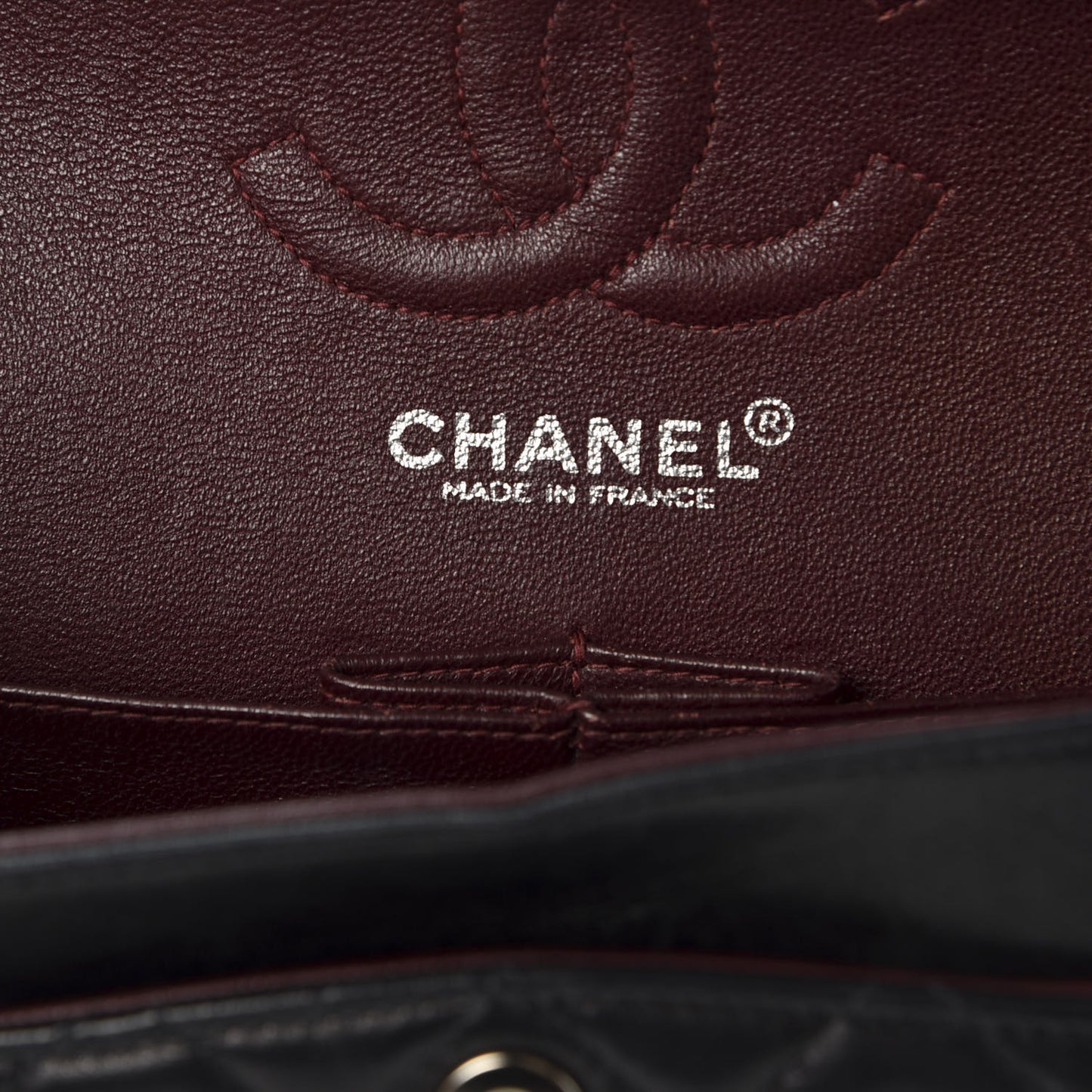 Lambskin Quilted Small Double Flap Black