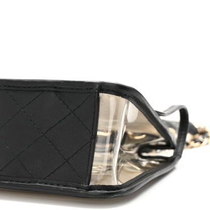 Chanel Lambskin PVC Sand By The Sea Flap With Pearl Strap Black 10 of 11