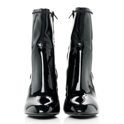 Louis Vuitton Patent Silhouette Ankle Boots 40 Black 2 of 8