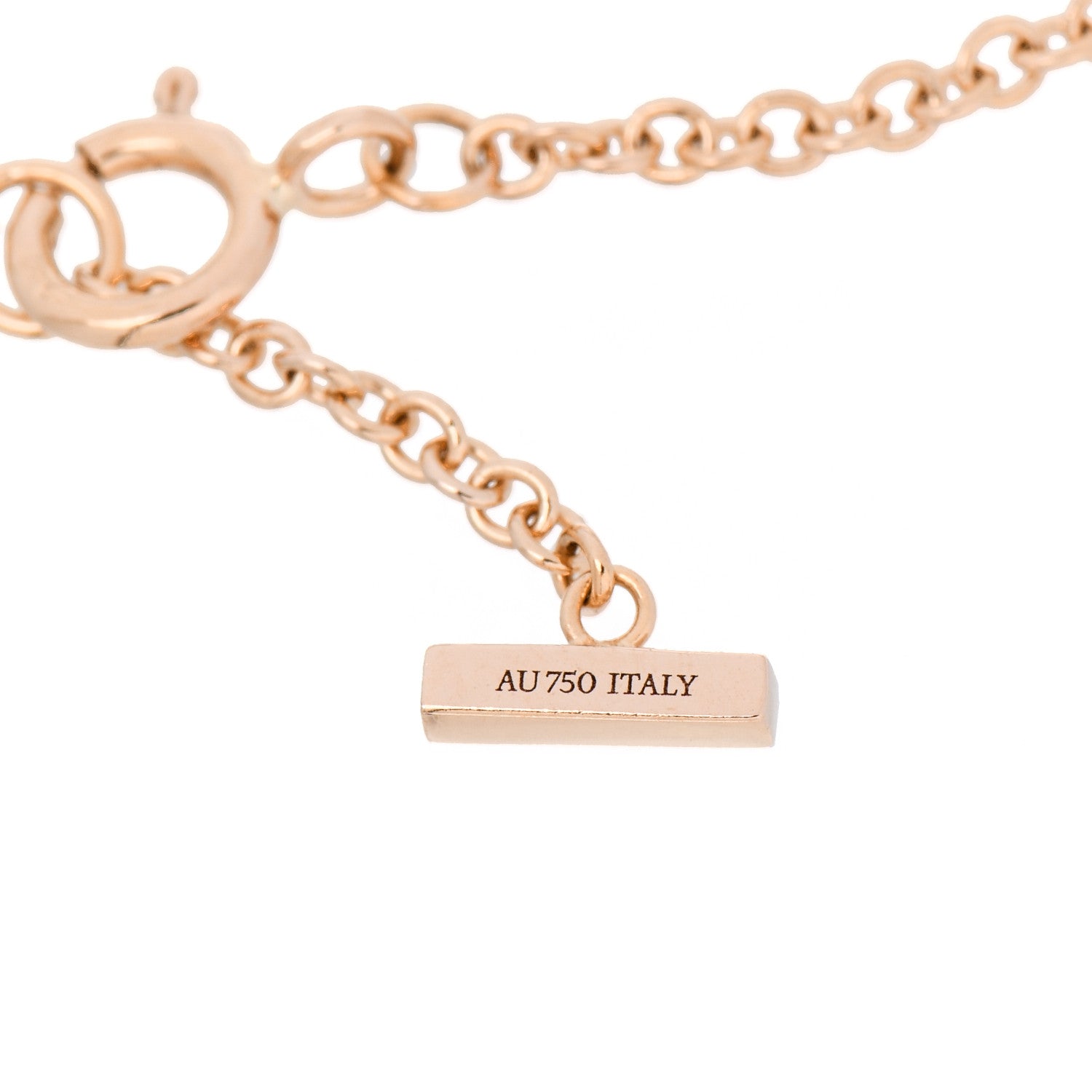 Tiffany 18K Rose Gold Diamond T Smile Bracelet 4 of 4