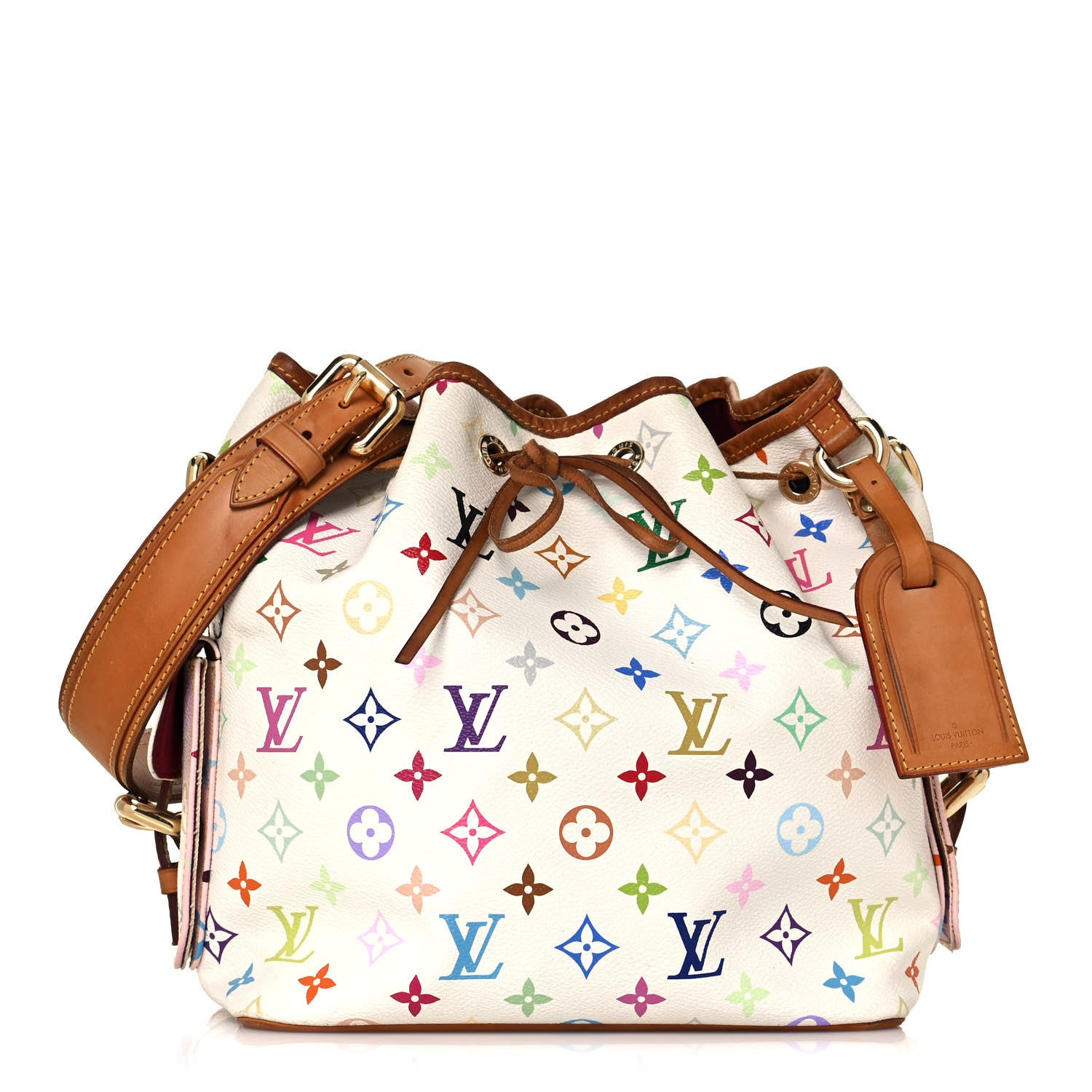 Louis Vuitton Monogram Multicolor Petit Noe White 1 of 17