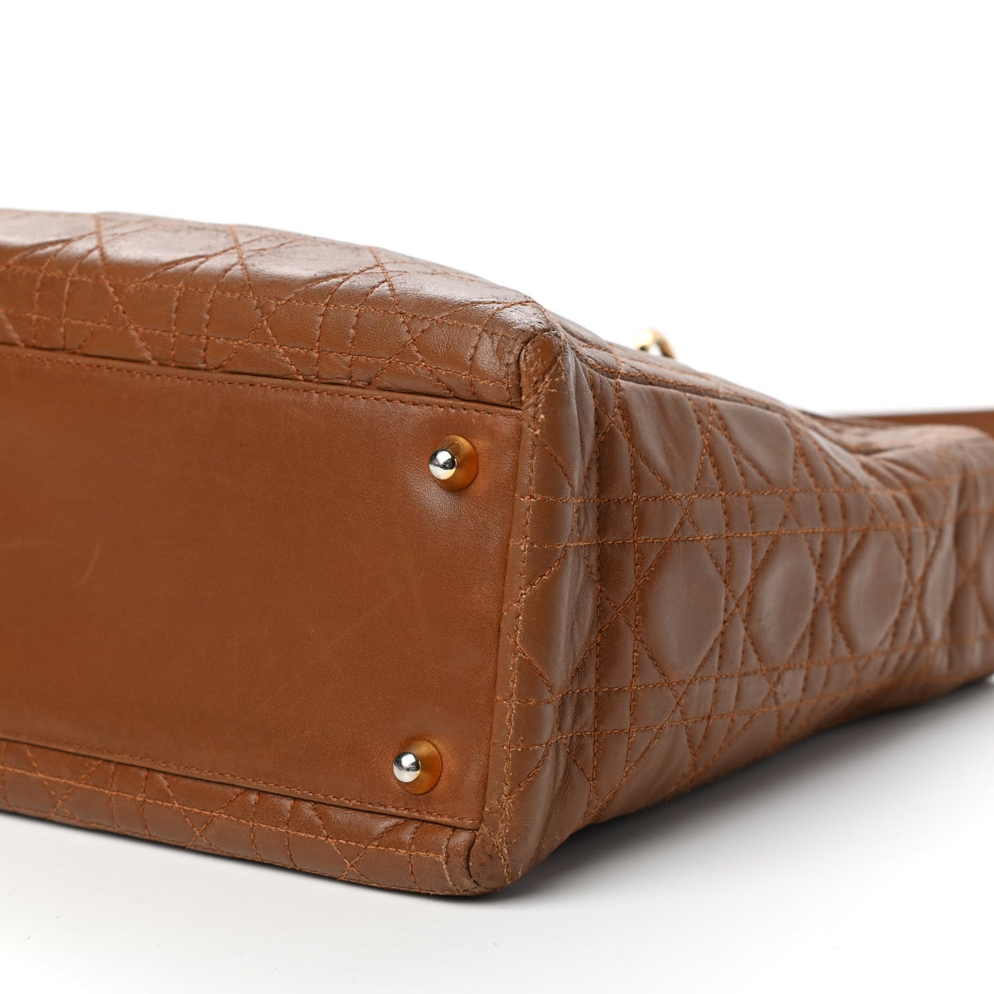 Lambskin Cannage Large Lady Dior Tan