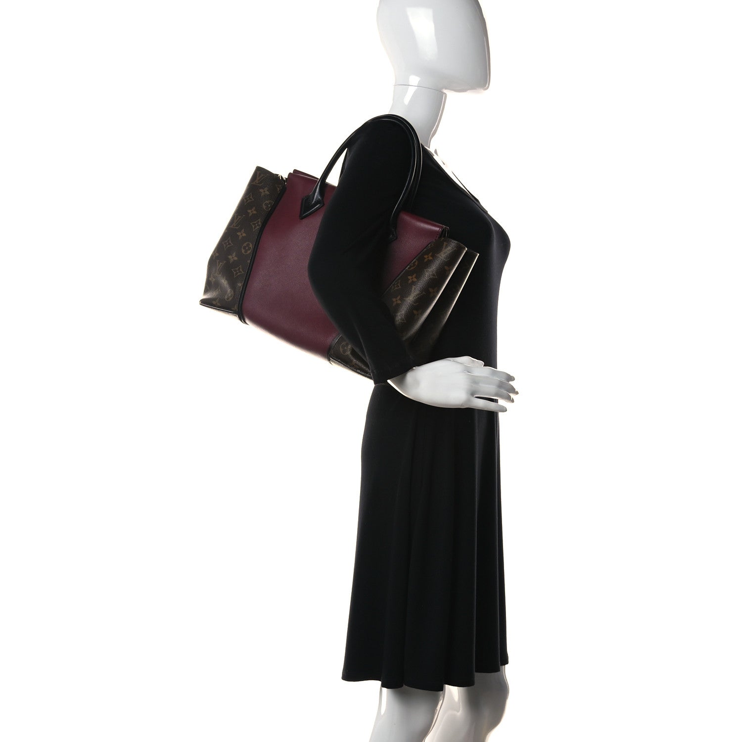 Louis Vuitton Monogram Cuir Orfevre Tote W PM Prunille 2 of 9