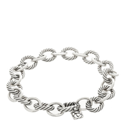 David Yurman Sterling Silver 10mm Medium Oval Link Bracelet 2 of 3