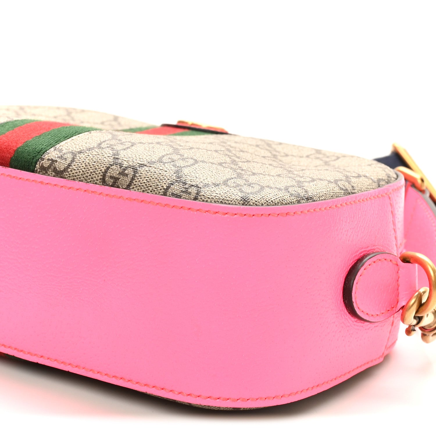 Gucci GG Supreme Monogram Textured Dollar Calfskin Web Ophidia