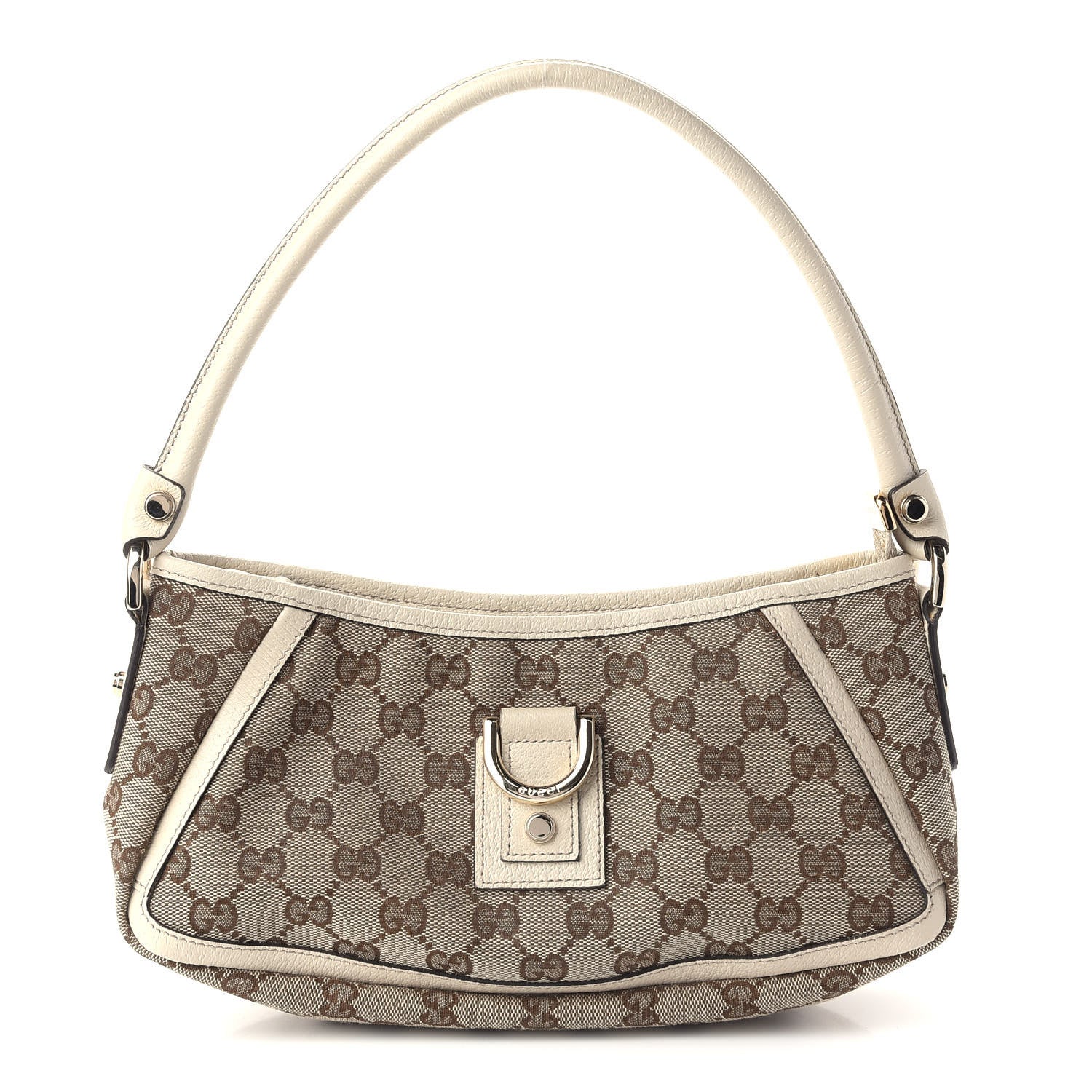 Gucci Monogram D Ring Abbey Pochette Off White 1 of 9