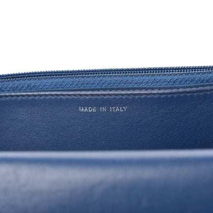 Chanel Lambskin Quilted Trendy CC Wallet On Chain WOC Blue 9 of 14