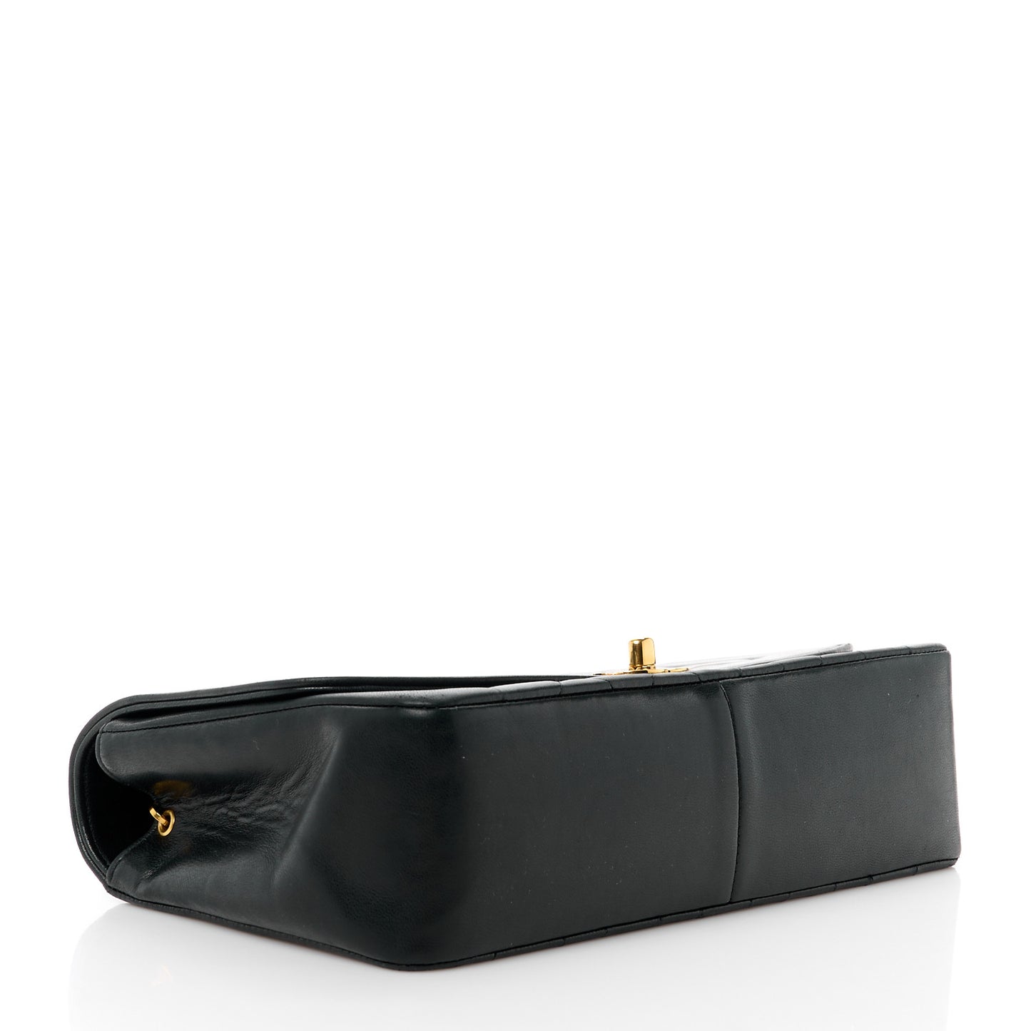 Lambskin Quilted Medium Single Flap Black