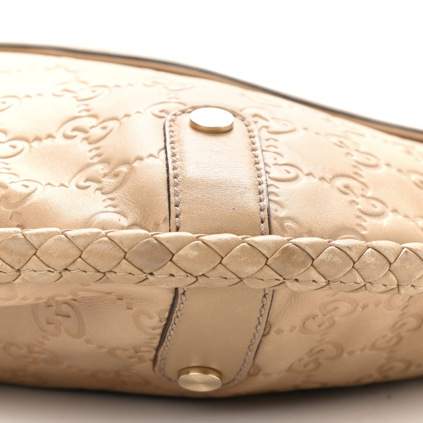 Guccissima Medium Britt Tassel Shoulder Bag Beige