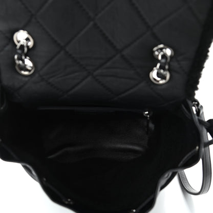 Chanel Lambskin Shearling Coco Neige Backpack Black 4 of 4