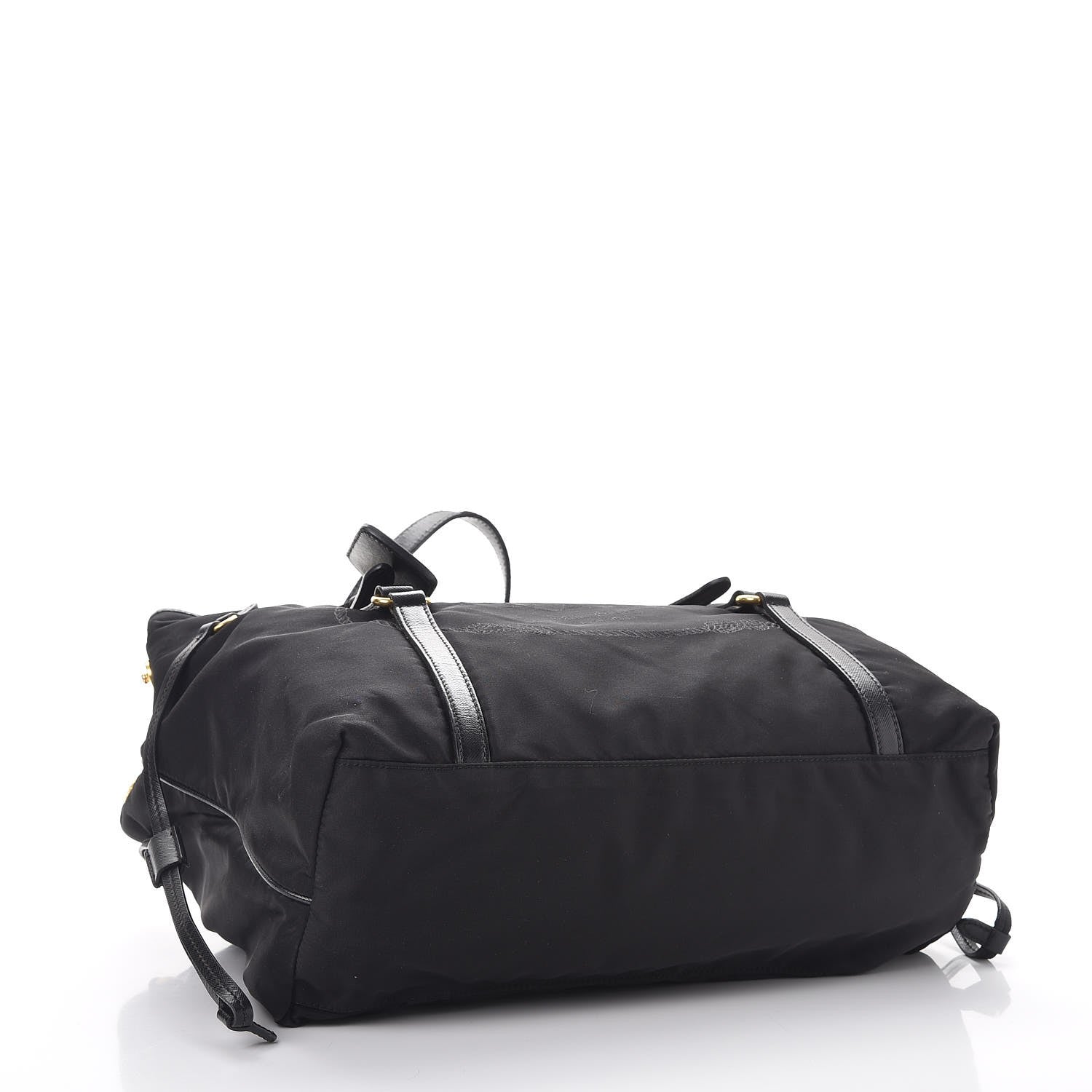 Prada Tessuto Nylon Saffiano Tote Nero Black 4 of 13